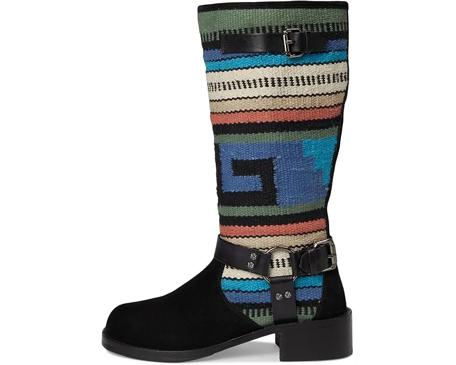 Высокие сапоги Seychelles Willie из замши с принтом и широким каблуком