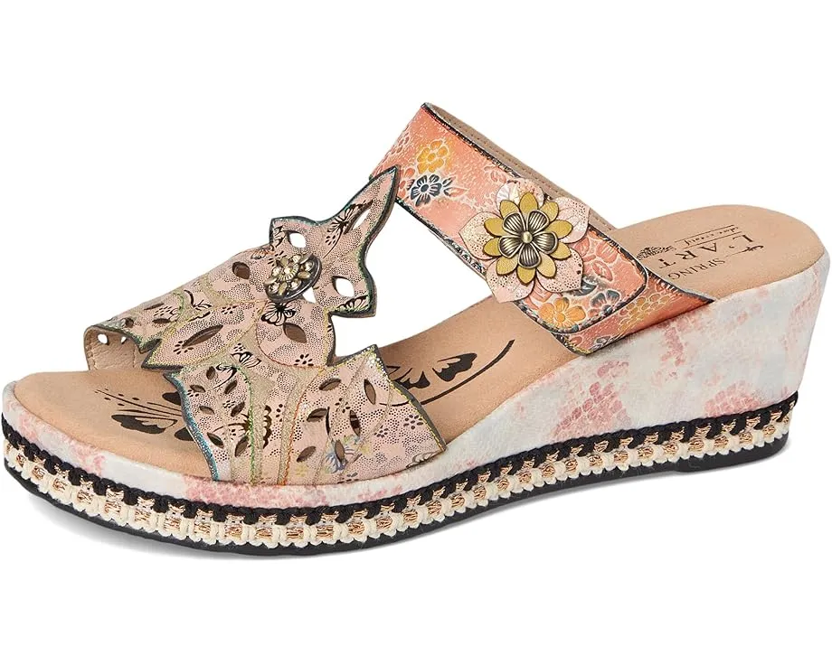 L'Artiste by Spring Step Сандалии Coverup с лазерной резкой и клиновидным каблуком