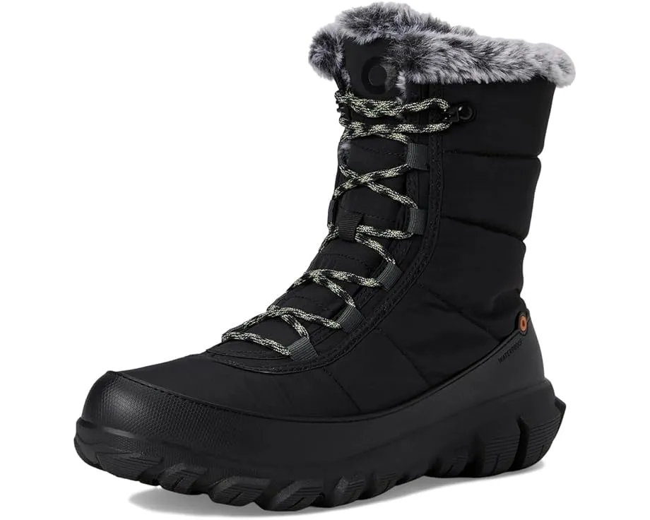 Ботинки Bogs Cedar Quilt Lace с утепленной стеганой конструкцией и искусственным мехом