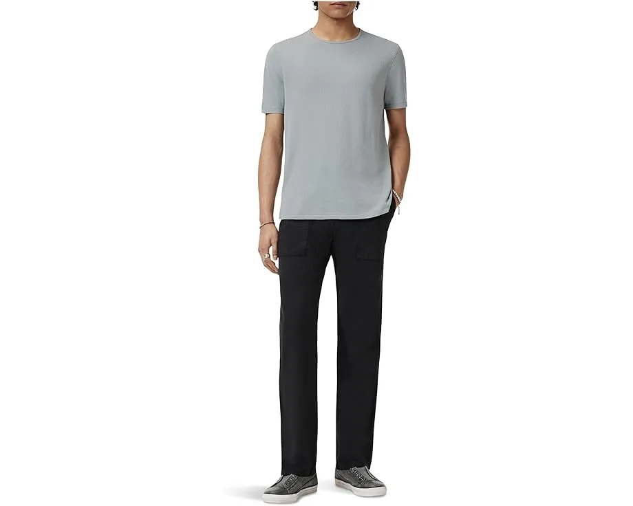 Футболка John Varvatos Stanley Crew с коротким рукавом и фактурной строчкой