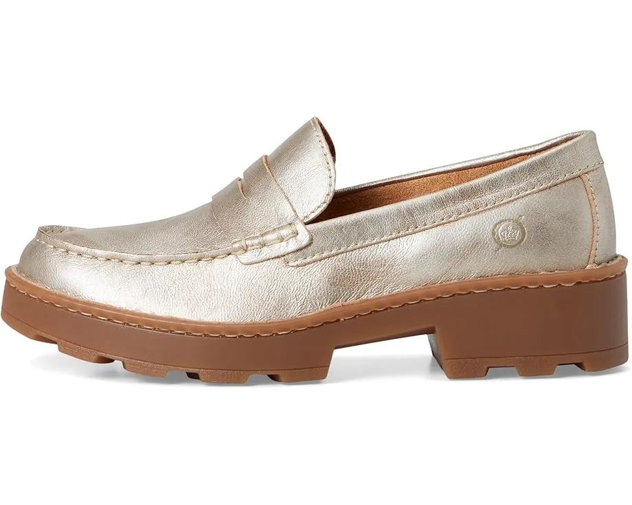 Мокасины Born Carrera из мягкой замши с классическим дизайном пенни лофера