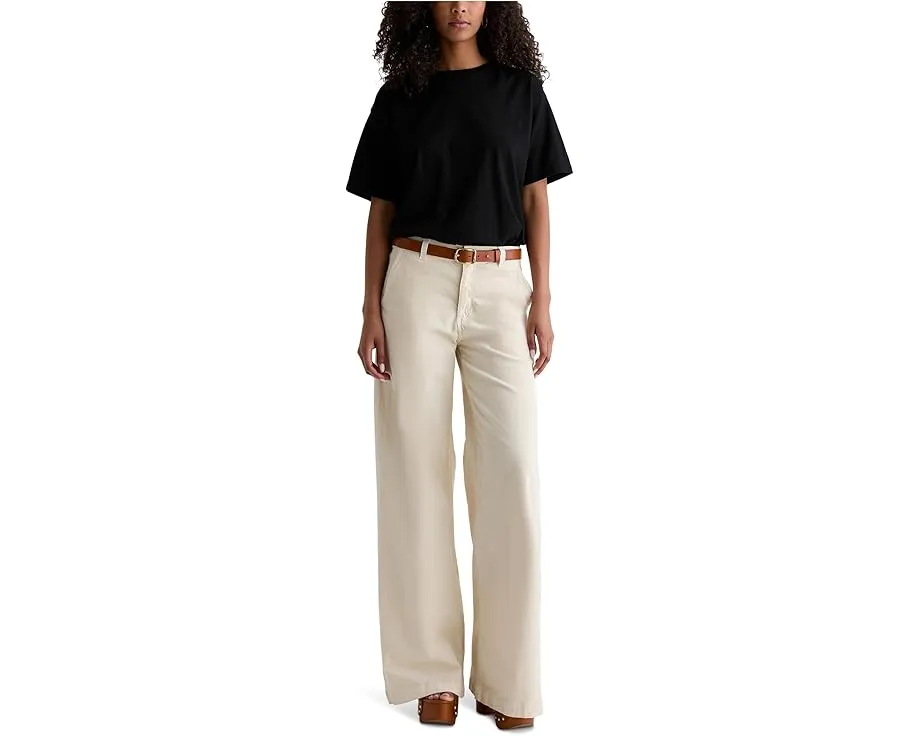 Брюки AG Jeans Stella Mid Rise Wide Leg Palazzo свободного кроя