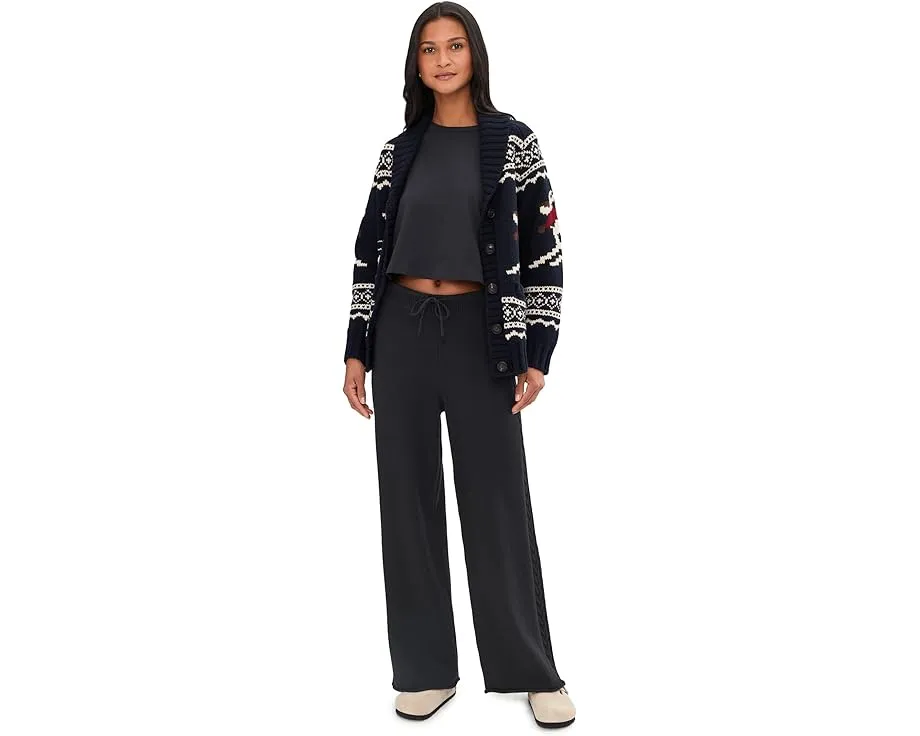 Splendid утепленные брюки Jet Set Sweater Pants с широкими штанинами