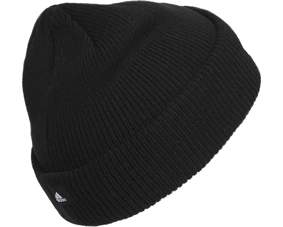 Шапка-бини Adidas Script Fold с отворотом и вышитым логотипом