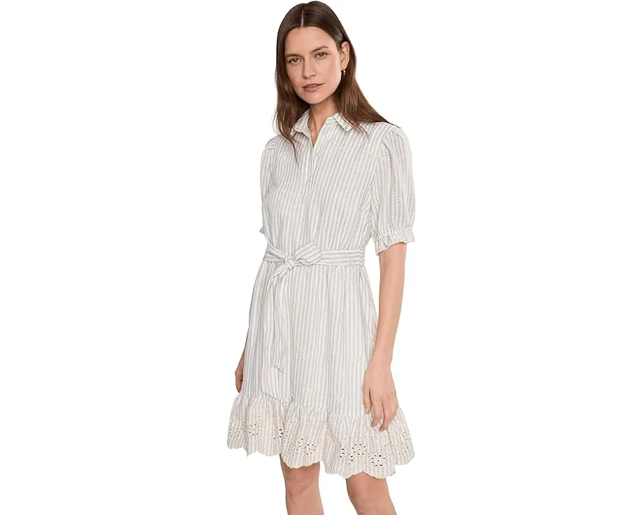 Мини-платье Vince Camuto с пышными рукавами-фонариками и рюшами