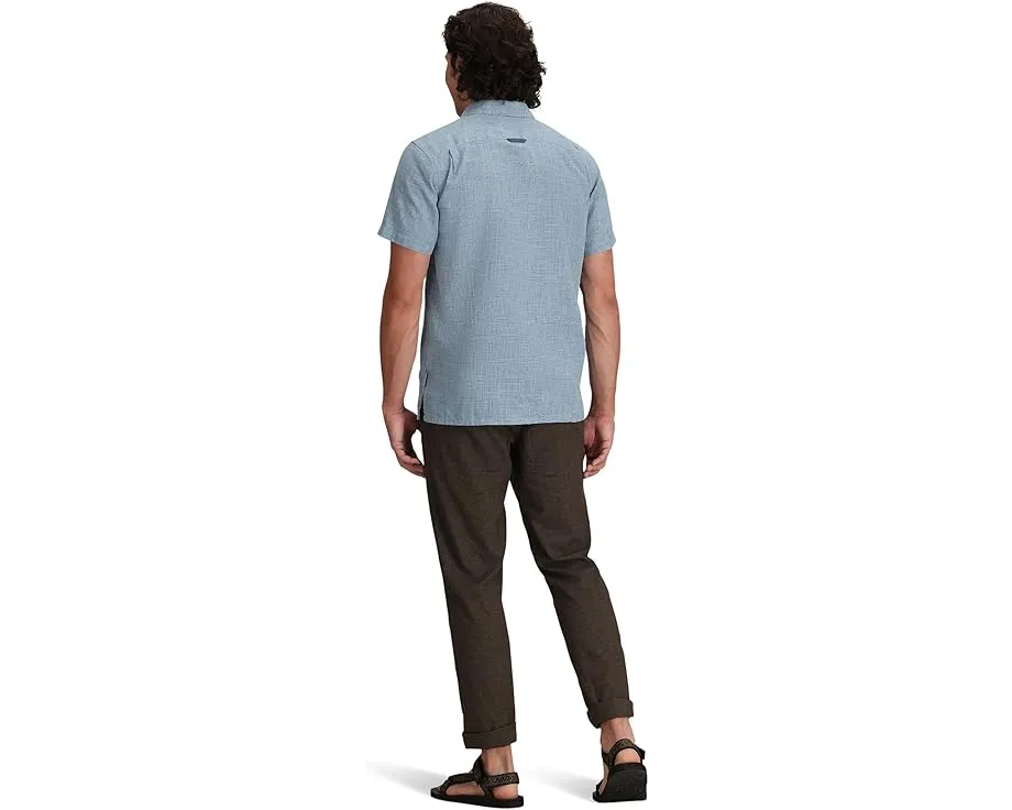 Royal Robbins рубашка Hempline Spaced с коротким рукавом из смеси конопли