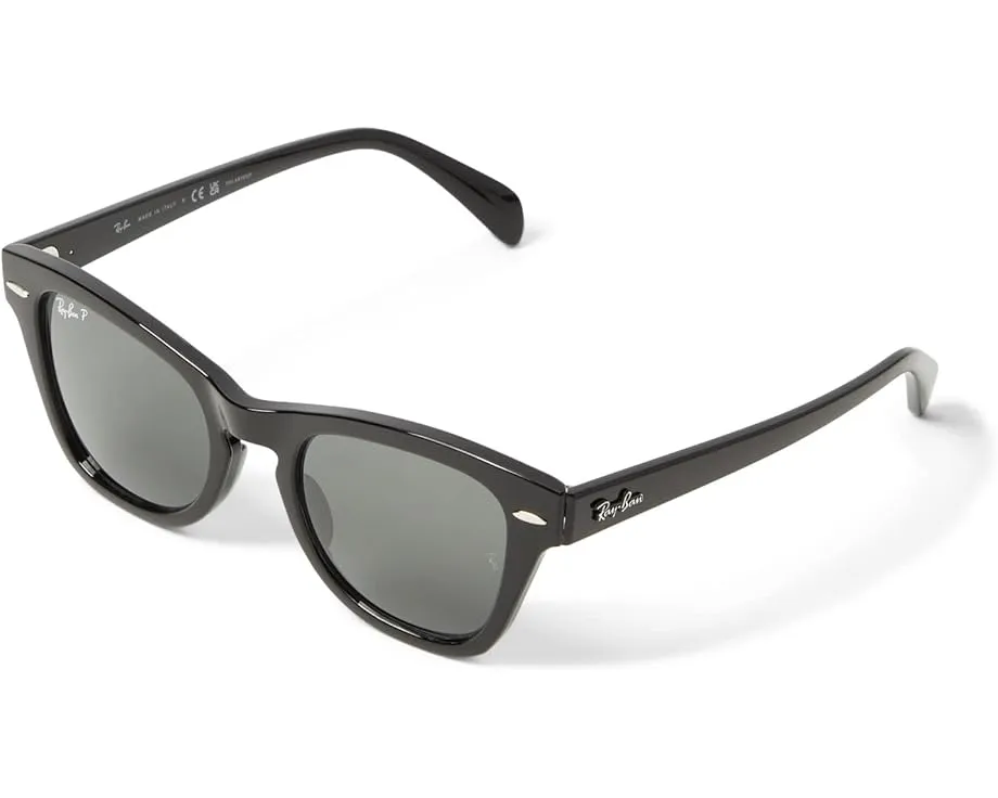 Ray-Ban 0RB0707S солнцезащитные очки с серой квадратной оправой
