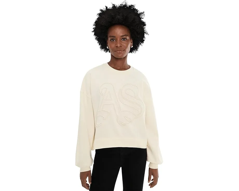Свитшот Lila Embos с рельефным логотипом от AllSaints