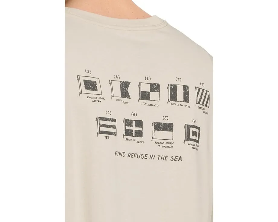 Футболка Salty Crew Call Sign с длинным рукавом и принтом