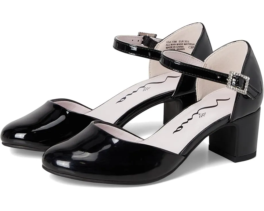 Детские туфли-лодочки Nina Kids Macey с прямым каблуком и кристальной пряжкой