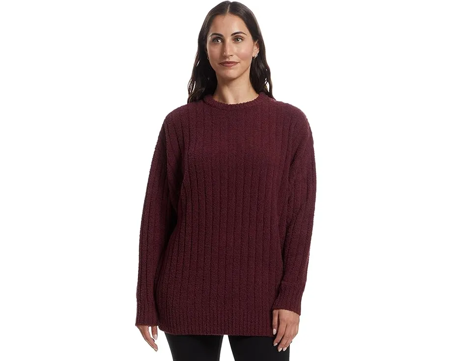 Свитшот оверсайз UGG Riz Top Rib с рельефной резинкой и удлиненными рукавами