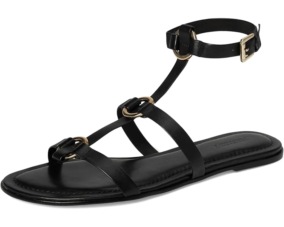 Сандалии Bernardo Hera без каблука Т-образные с миндалевидным носком и регулируемой пряжкой