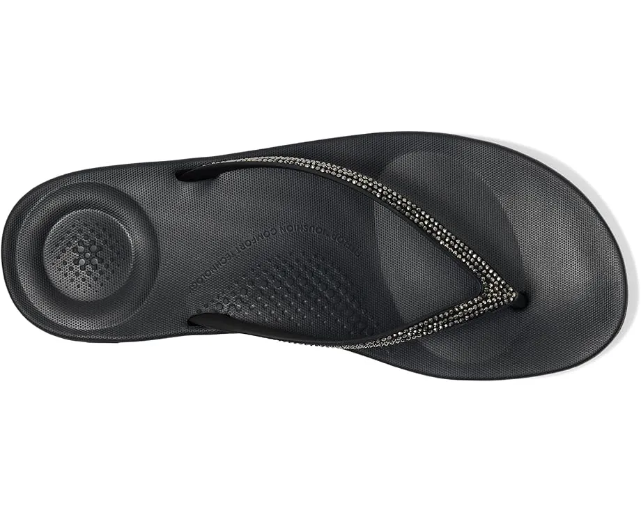 FitFlop шлепанцы Iqushion Sparkle с кристаллами и технологией амортизации