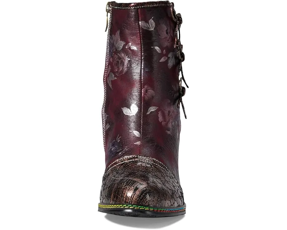 Ботильоны Carre от L'Artiste by Spring Step с цветочным принтом и лентами