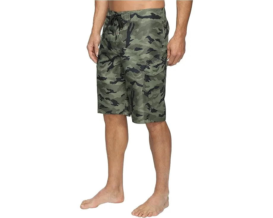 Шорты для плавания Quiksilver Manic Camo 22 дюйма с камуфляжным принтом