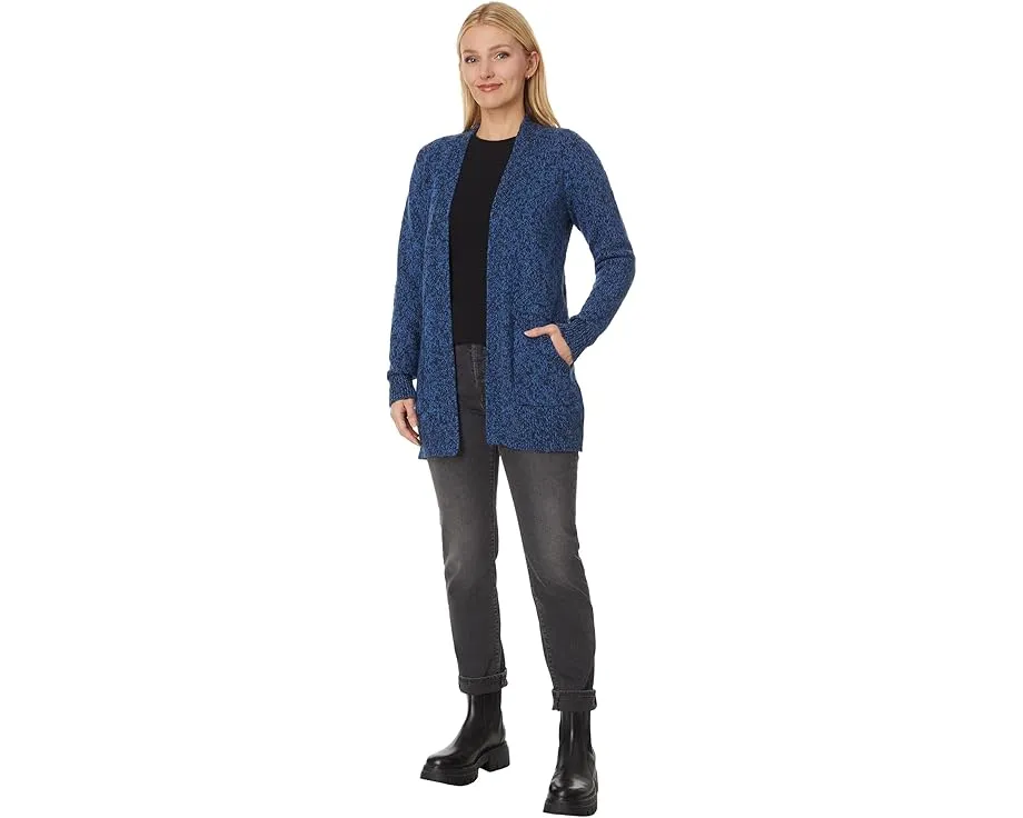 Кардиган L.L.Bean Cotton Ragg Sweaters Open Cardigan длинного кроя с ребристыми манжетами