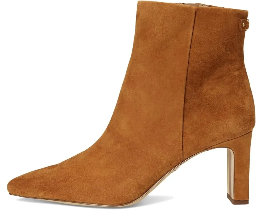 Ботильоны Saige Sam Edelman с архитектурным каблуком и застежкой-молнией