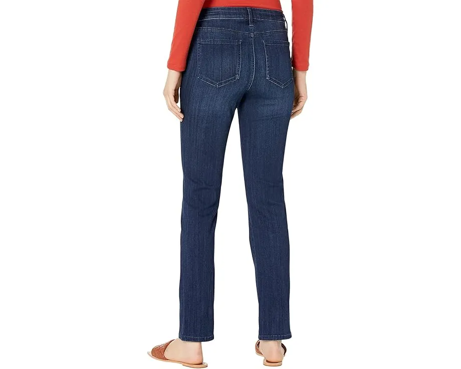 Джинсы NYDJ Sheri Slim в цвете Underground с завышенной талией и прямым кроем