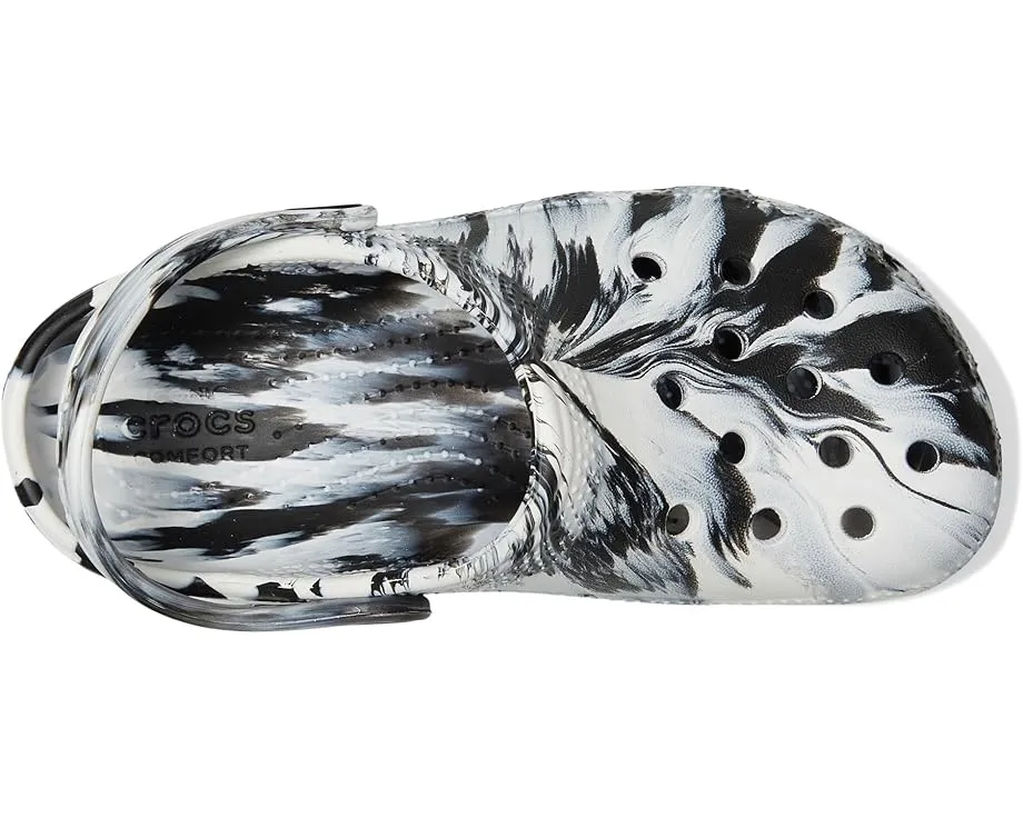 Crocs Classic Marbled Tie-Dye Clogs детские сабо в технике тай-дай