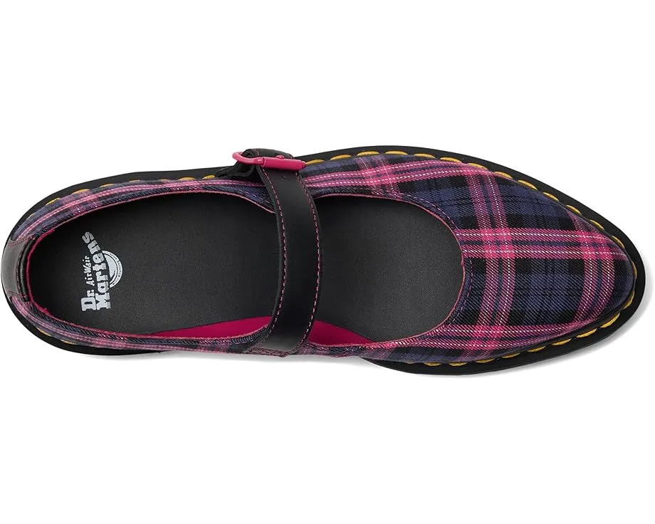 Балетки Elphie Mary Jane от Dr. Martens с острым носком и ремешком на пряжке