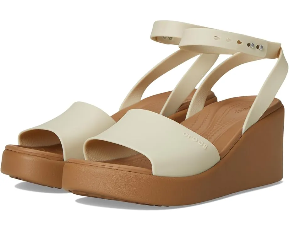 Crocs Сандалии Brooklyn Ankle Strap Wedges с регулируемой лямкой на щиколотке