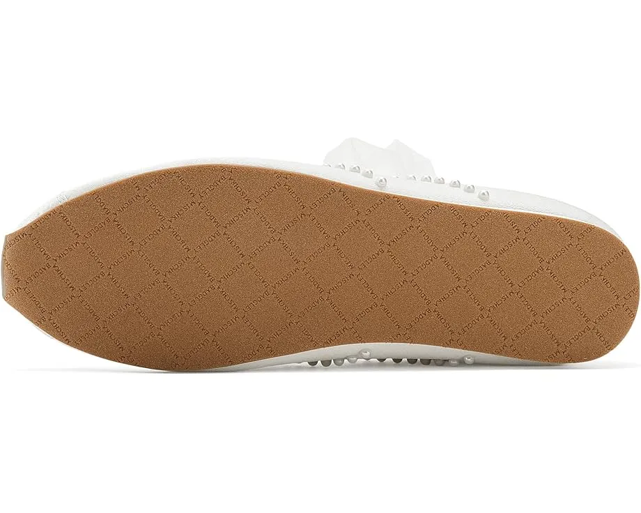 Слипоны Badgley Mischka Willy из атласа с тюлевыми шнурками и удобной колодкой