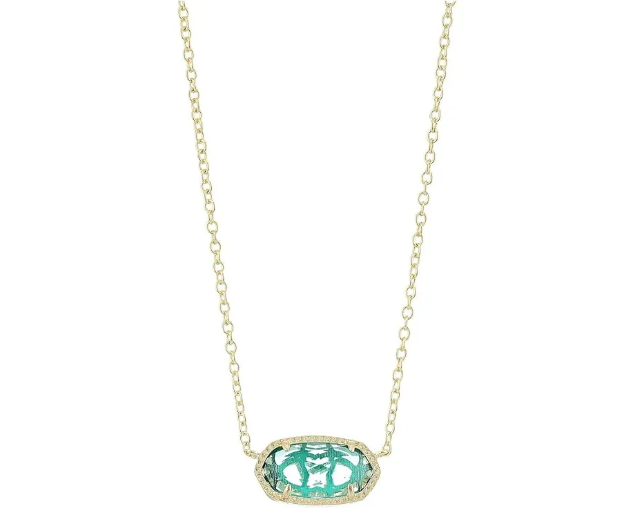 Кулон Kendra Scott Elisa с камнем на регулируемой цепочке