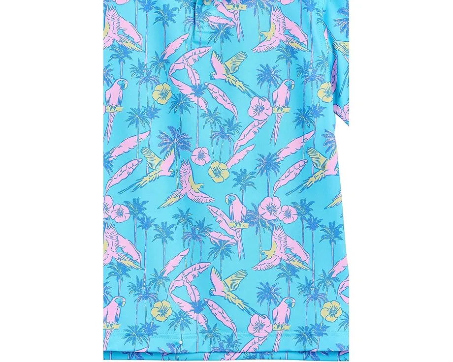 Polo The Flock Party Chubbies Kids с цветочным принтом и птицами