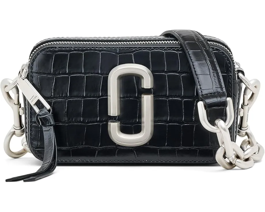 Сумка-кроссбоди Marc Jacobs The Croc-Embossed Chain Snapshot с цепным ремнем