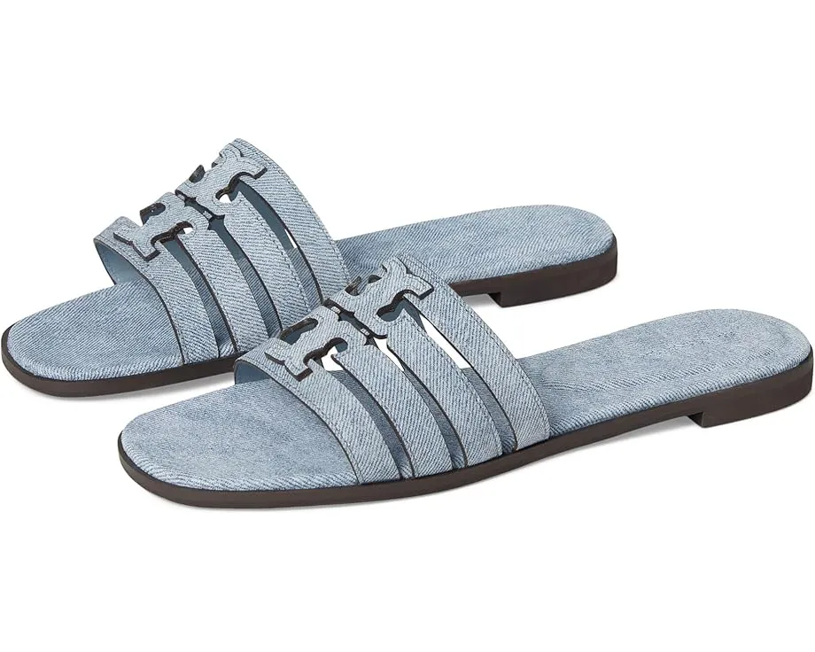 Сандалии Tory Burch Ines Cage Slides с плетеным верхом в стиле кейдж