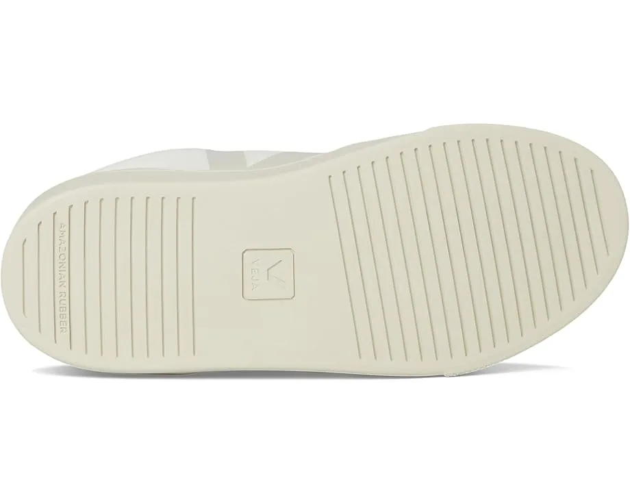 Детские кроссовки VEJA Small V-90 из кожи с застежкой на липучках