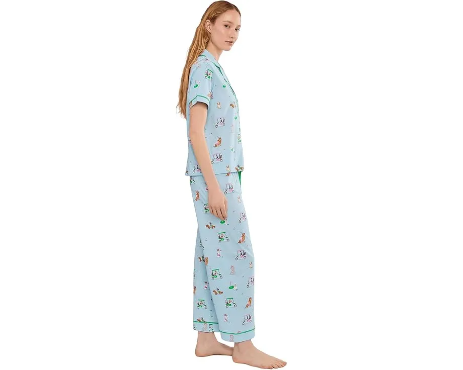 Пижамный комплект P.J. Salvage Whimsy из хлопка и модала с контрастной окантовкой