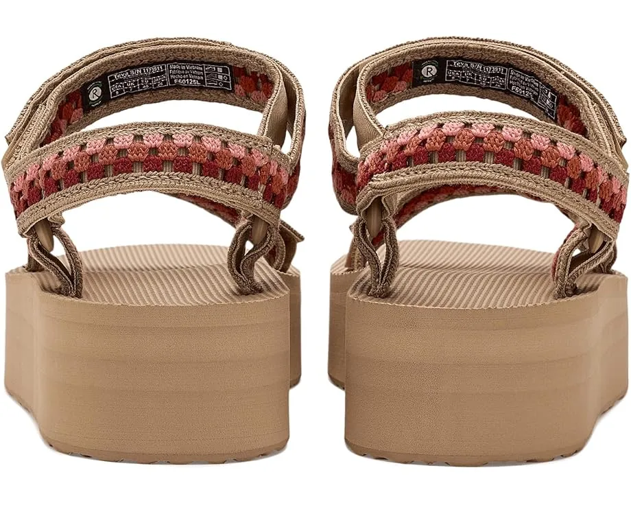 Сандалии Teva Flatform Universal Prism с ремешками в стиле вязания крючком