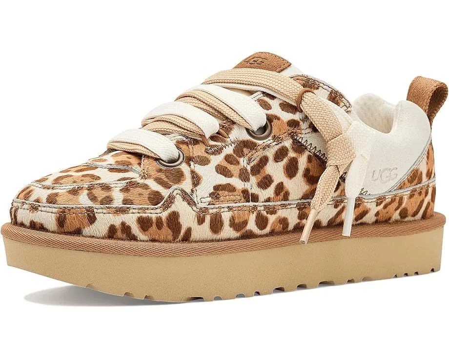 Кроссовки UGG Lo Lowmel Plains с принтом леопарда и двойной шнуровкой