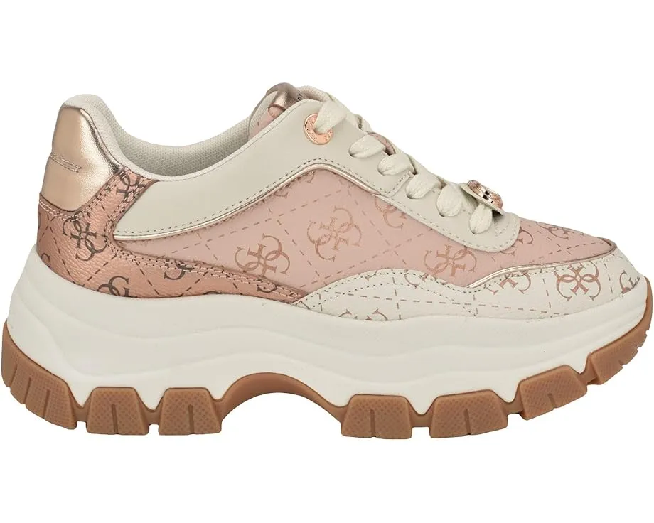 Кроссовки GUESS Berrett на платформе с фирменным узором