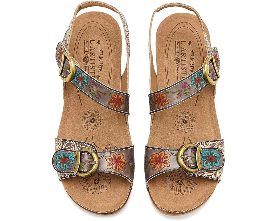 L'Artiste by Spring Step Сандалии Gottaget на платформе с ручной росписью