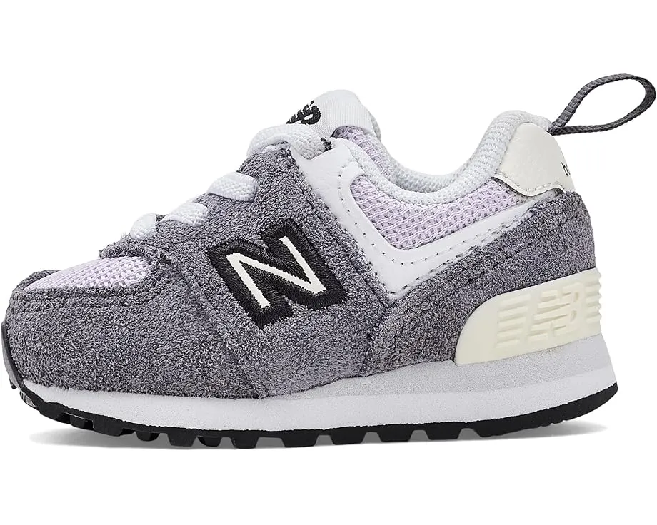 New Balance Kids 574 Bungee Lace первые кроссовки с липучкой