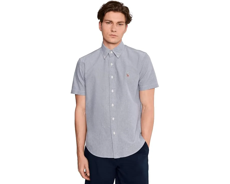 Классическая рубашка оксфорд Polo Ralph Lauren бежевого цвета