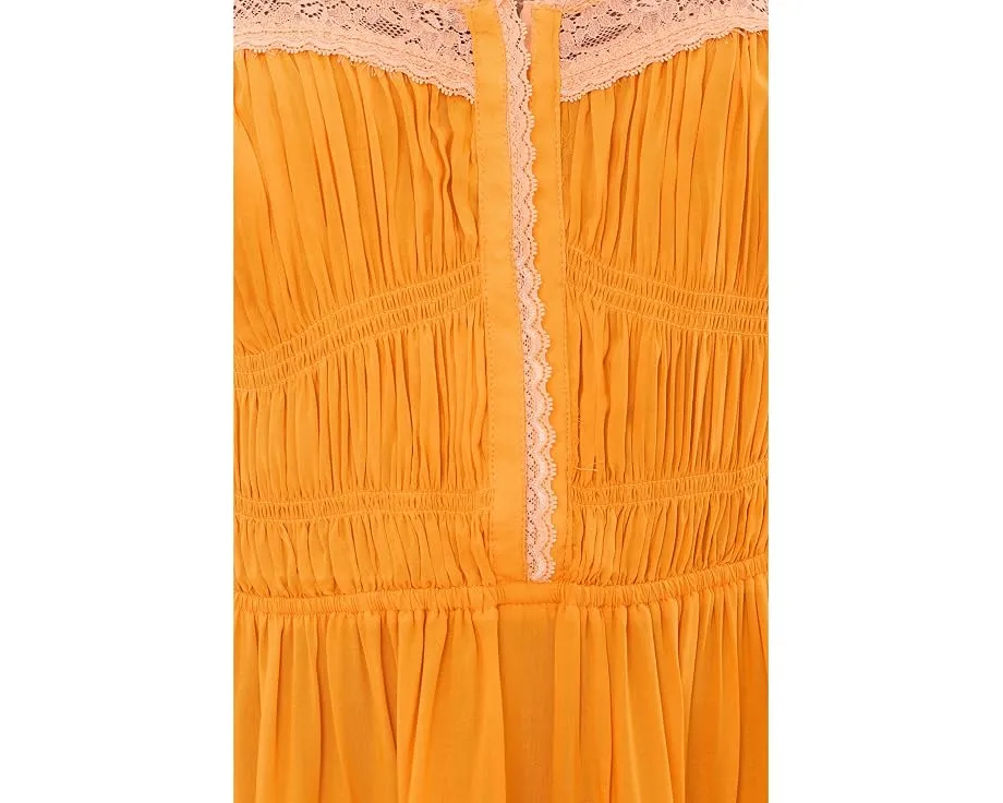 Мини-платье So In Love Mini Slip из легкой ткани с кружевом Free People