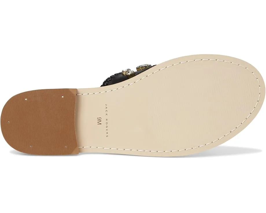 Jack Rogers босоножки Jacks Flat Jeweled Sandals с декором стразами