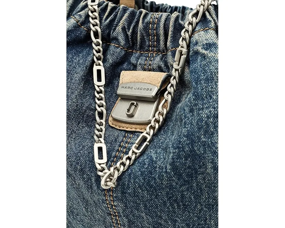 Сумка тоут The Denim Suede Cristina из денима с замшевой отделкой Marc Jacobs