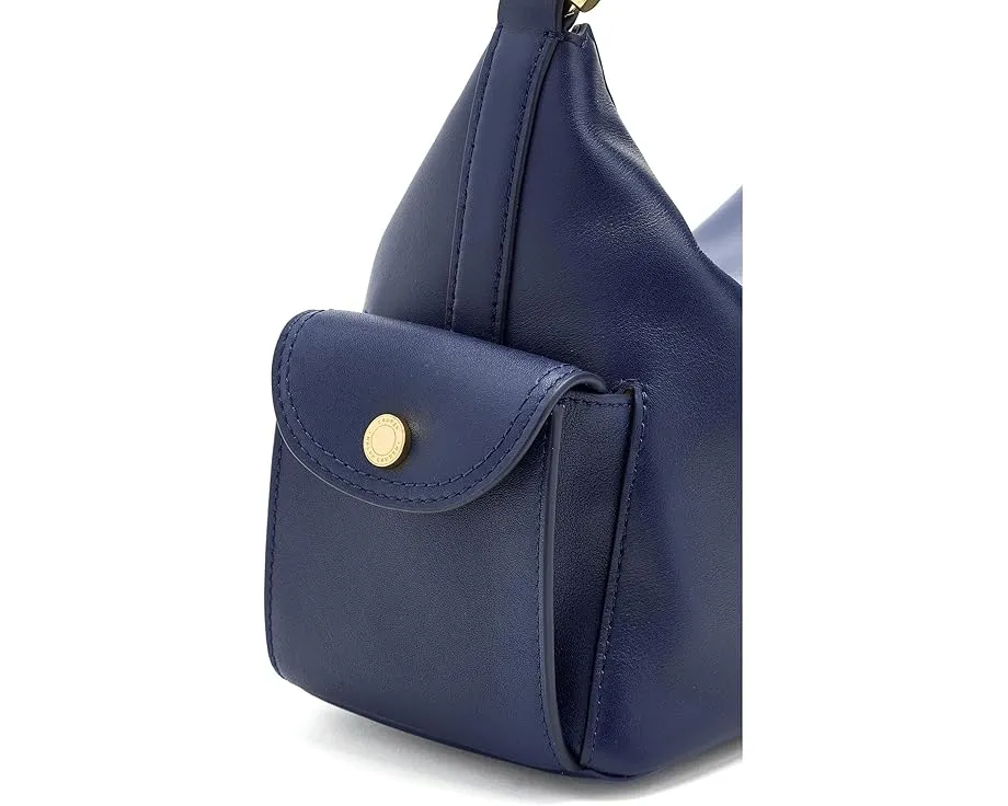 Маленькая плечевая сумка Lauren Ralph Lauren из мягкой кожи наппа