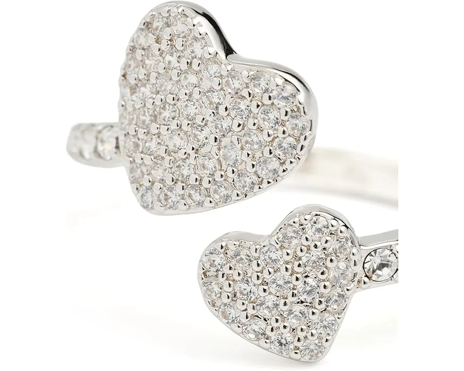 Кольцо Kate Spade New York Yours Truly Pave Heart с кубическим цирконием