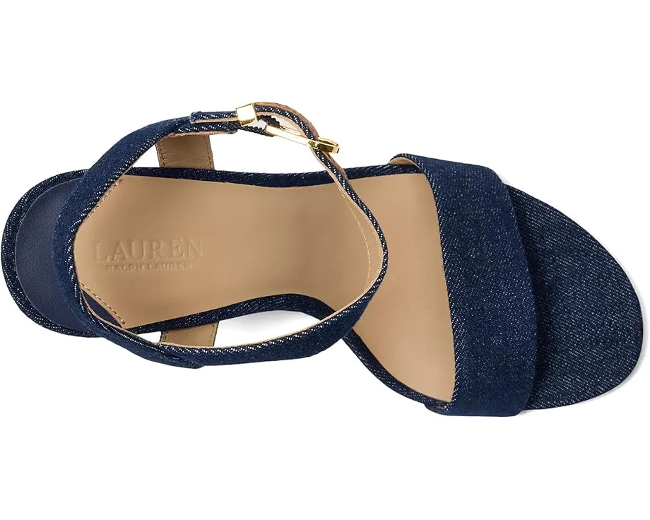 Босоножки LAUREN Ralph Lauren Gwen из денима на каблуке-стилете