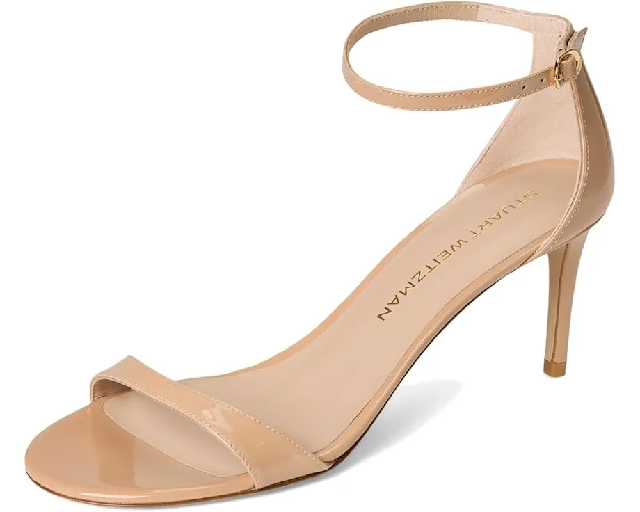 Босоножки Nudist II Sandal 75 на шпильке с глянцевым верхом Stuart Weitzman