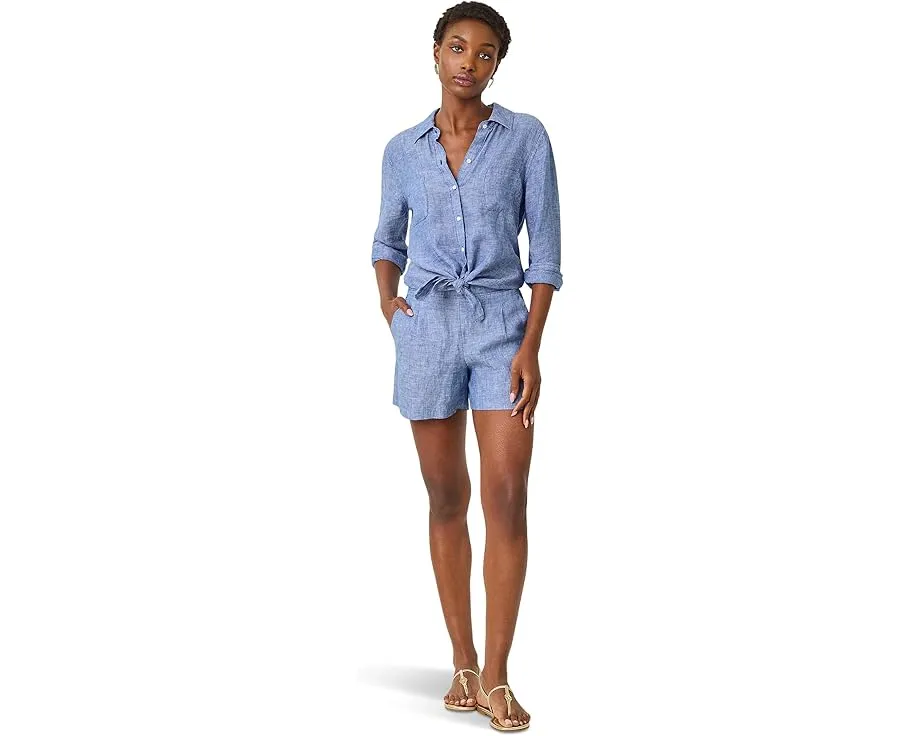 Рубашка Lilly Pulitzer Sea View из льна с длинными рукавами