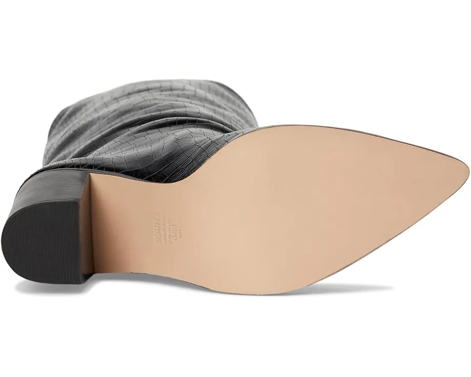 Ботинки Schutz Maryana Block с каблуком и фактурой змеиной кожи