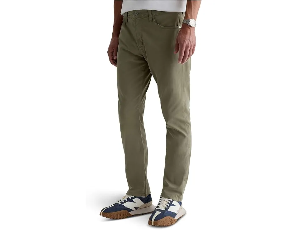 Брюки AG Jeans Everett Slim Straight с зауженным силуэтом из денима с эластаном