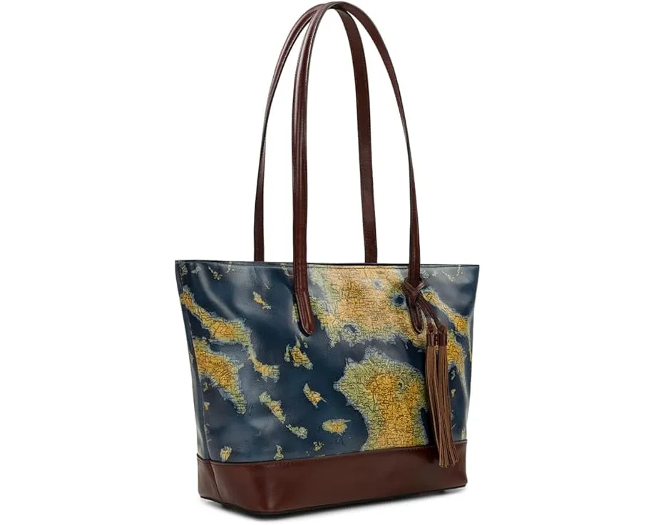 Сумка-тоут Verzi с кисточкой от Patricia Nash с принтом кленового листа