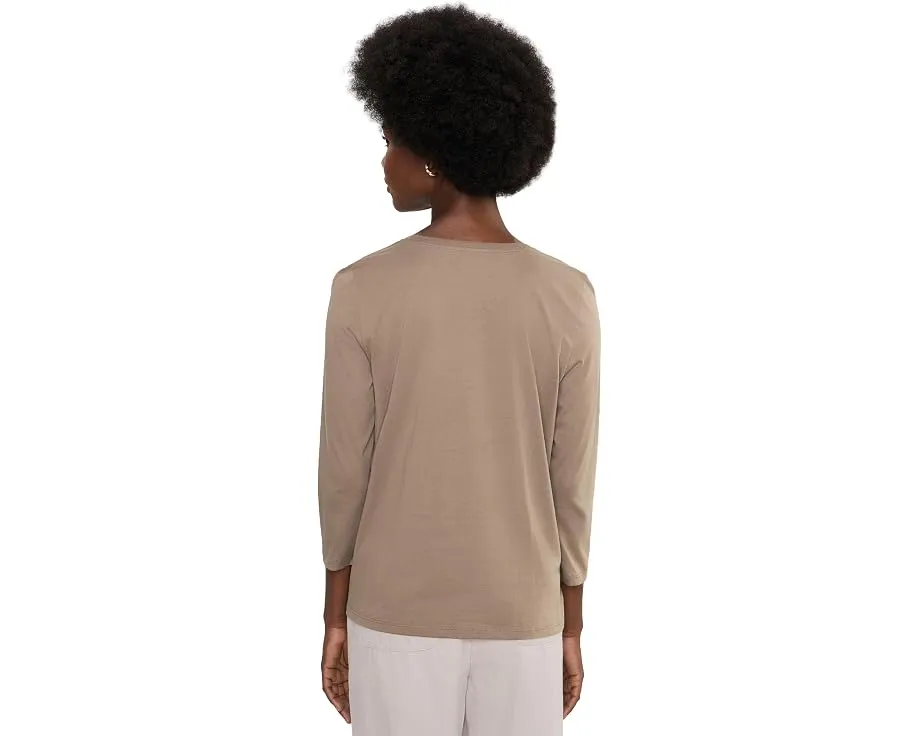 Футболка с круглым вырезом Organic Pima Cotton Jersey от Eileen Fisher